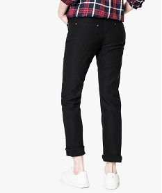 pantalon coupe droite maille elastique noir1757501_3