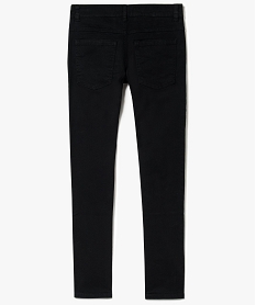 pantalon garcon 5 poches coupe slim en stretch noir pantalons2369501_2