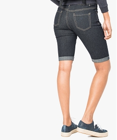 bermuda en jean stretch bleu shorts3919301_3