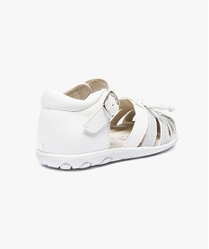 sandales premiers pas bicolores blanc sandales et nu-pieds5562401_4