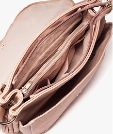 sac femme forme besace avec details zippes rose standard sacs bandouliere5698801_3