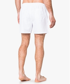 maillot de bain homme forme short toucher doux blanc maillots de bain5911601_3