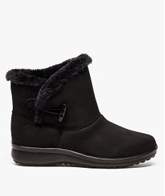 boots femme confort avec doublure douce noir standard bottines bottes6453301_1