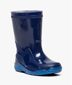 bottes de pluie unies texturees bleu6484901_2