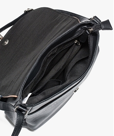 sac a main forme besace avec rabat multicolore noir6500101_3