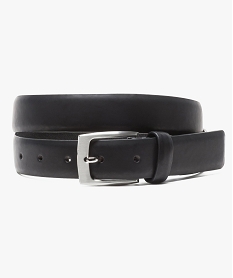 GEMO Ceinture unie avec boucle métallique rectangle Noir