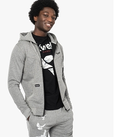 GEMO Sweatshirt à capuche zippé - Kwell Gris