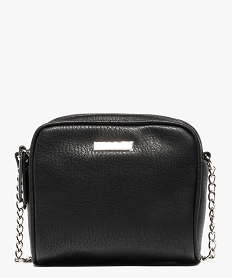 GEMO Sac pochette à bandoulière chaîne Noir