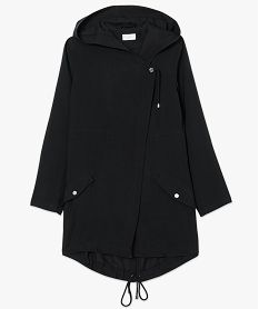 veste longue a capuche avec fermeture asymetrique noir manteaux7252401_4