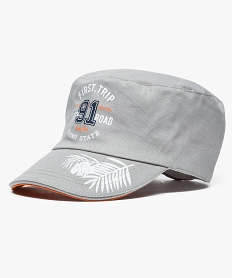 GEMO Casquette militaire imprimée Gris