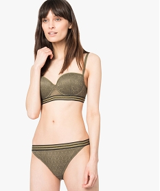 GEMO Culotte sporty en dentelle Vert