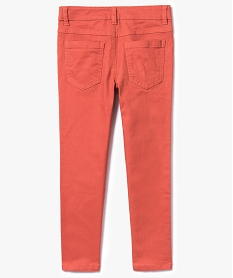 pantalon garcon 5 poches twill stretch orange7452201_2