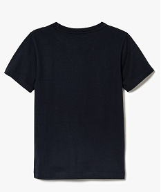 tee-shirt a manches courtes raye sur lavant bleu7462601_3