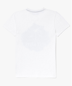 tee-shirt en coton design palmiers blanc tee-shirts7468101_2
