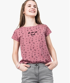 GEMO Tee-shirt à dos fantaisie Rose