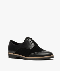 derbies croute de cuir femme