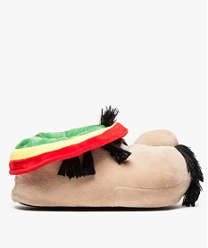 GEMO Chaussons Rasta pour homme beige standard