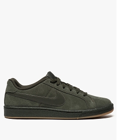 GEMO Tennis homme en cuir suédé à tige basse - Nike Court Royale Suede kaki standard