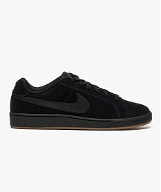 GEMO Tennis basse unie en cuir suédé - Nike Court Royale Suede noir standard