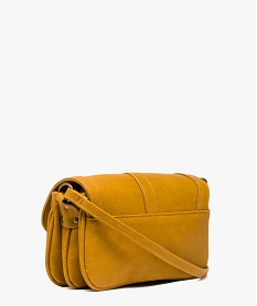 sac femme forme besace multirangement avec breloque pompon jaune sacs bandouliere7738201_2