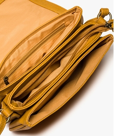 sac femme forme besace multirangement avec breloque pompon jaune7738201_3