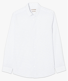 chemise regular fit a fins motifs imprime chemise manches longues7751501_4