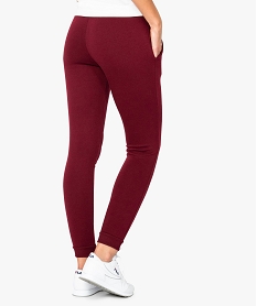pantalon de jogging femme en jersey molletonne rouge pantalons7801101_3