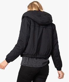 blouson femme a capuche noir manteaux7805801_3