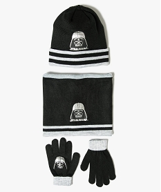 ensemble bonnet snood et gants - star wars noir standard7894801_1