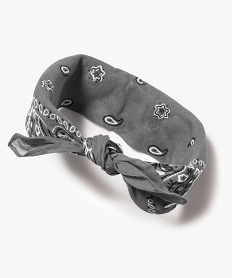 GEMO Foulard femme bandana Gris