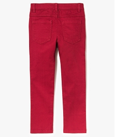 pantalon garcon 5 poches twill stretch rouge7961701_3