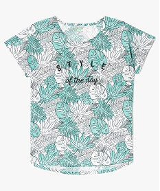 GEMO Tee-shirt ado fille à motifs Imprimé