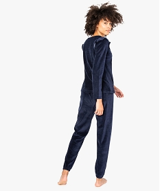 pyjama dinterieur en velours avec motif lune imprime pyjamas ensembles vestes8044401_3