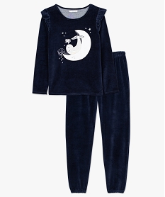 pyjama dinterieur en velours avec motif lune imprime pyjamas ensembles vestes8044401_4