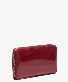 portefeuille verni avec petite plaque metallique rouge8160601_2