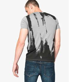 tee-shirt imprime a manches courtes - american people gris8317101_3