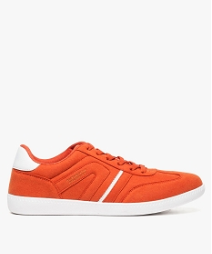 GEMO Tennis homme en suédine avec détails contrastants orange standard