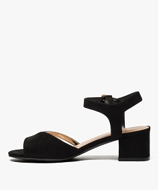 sandales femme en suedine a petit talon carre noir standard sandales a talon8470601_3