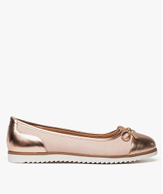 GEMO Ballerines femme à semelle crantée tendance Beige