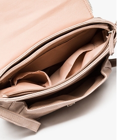 sac femme forme besace avec details zippes rouge8523701_3