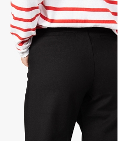 pantalon droit pour femme coloris uni noir pantalons8585401_2