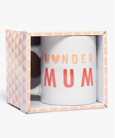mug bicolore imprime wonder mum rouge8714001_1