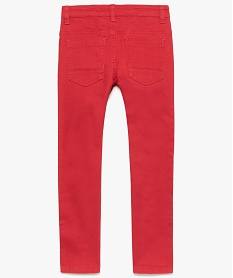 pantalon garcon 5 poches twill stretch rouge8792901_2