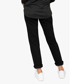 jean femme en toile unie 4 poches coupe regular - longueur l30 noir pantalons8881401_3
