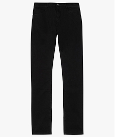 jean femme en toile unie 4 poches coupe regular - longueur l30 noir pantalons8881401_4