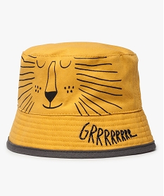 GEMO Chapeau bébé garçon à motif lion Jaune