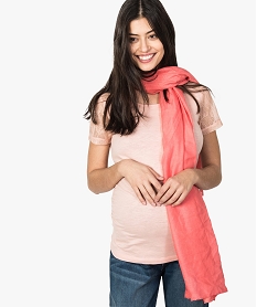 GEMO Foulard femme fluide à pois pailletés Rouge