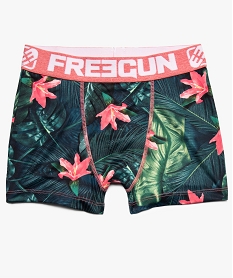 GEMO Boxer garçon microfibre imprimé tropical Freegun Imprimé