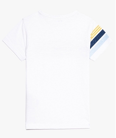 tee-shirt garcon avec motif estival sur lavant blanc tee-shirts9044701_2