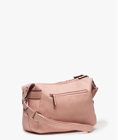 sac femme forme besace avec zips decoratifs rose standard9191301_2